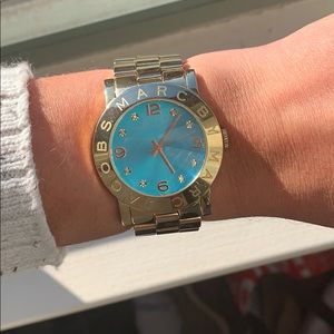 Teal and gold Marc Jacobs Watch